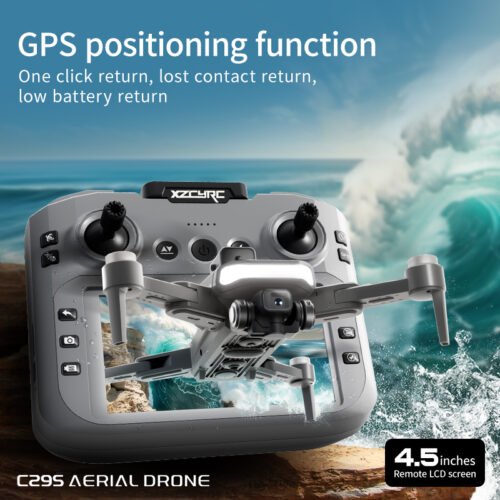 C29S 4K GPS Drone with Dual Camera & 50x Zoom – 40 Min Flight, 4.5" Remote Screen, Altitude Hold, Ideal for Aerial Photography
