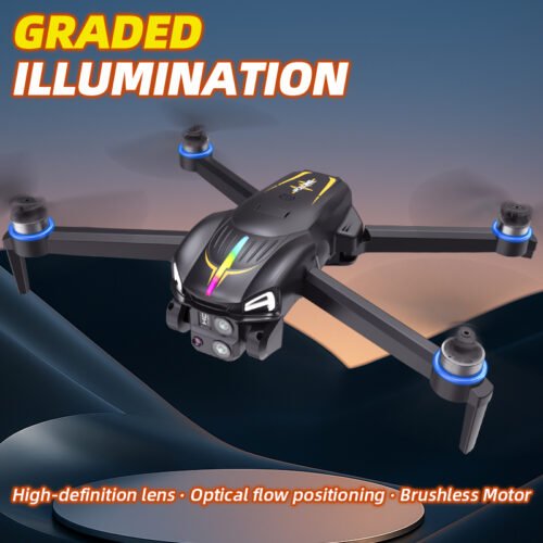 C15S Aerial Drone with 5G Transmission & Dual HD Cameras - 50x Zoom, Optical Flow Hover, Foldable Design for Beginners/Pros
