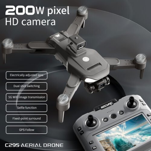 C29S 4K GPS Drone with Dual Camera & 50x Zoom – 40 Min Flight, 4.5" Remote Screen, Altitude Hold, Ideal for Aerial Photography