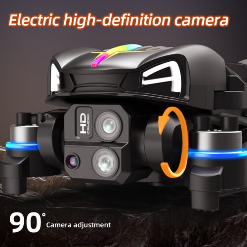 C15S Aerial Drone with 5G Transmission & Dual HD Cameras - 50x Zoom, Optical Flow Hover, Foldable Design for Beginners/Pros