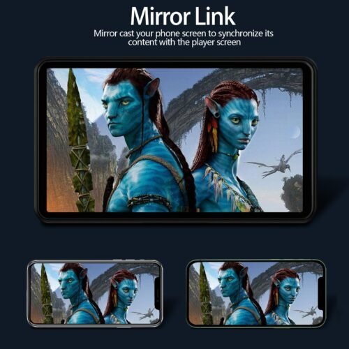 71hZKEIjQGL Wireless Carplay Screen for Car 7" HD Portable Car Stereo Touchscreen with Apple CarPlay and Android Auto with Mirror Link/Backup Camera/Bluetooth/GPS Navigation/AUX for All Vehicles