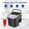 SIMALIFE IM 06 Countertop Ice Maker Self-Cleaning Portable Ice Maker with Ice Scoop and Basket Ice Machine with Bullet Ice