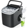 SIMALIFE IM 06 Countertop Ice Maker Self-Cleaning Portable Ice Maker with Ice Scoop and Basket Ice Machine with Bullet Ice