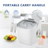 SIMALIFE IM 06 Countertop Ice Maker Self-Cleaning Portable Ice Maker with Ice Scoop and Basket Ice Machine with Bullet Ice