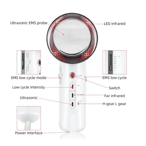 Ultrasound Cavitation EMS Face Body Slimming Massager body Fat Burner Machine Galvanic Infrared Ultrasonic Weight Loss Machine