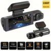 Dual Lens Car DVR FHD 1920*1080P Dash Camera Cabin Dashcam Vehicle Video Dash Cam Drive Recorder Interior Mini Dvrs Black Box