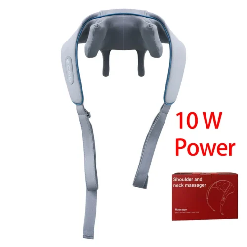 Shiatsu Neck And Shoulder Massager Shawl Kneading Spine Back Muscle Relaxer for Car Home Use Trapezius Neck and Shoulder Massage
