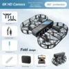 Foldable Grid Drone for Kids - HD Aerial Photography, Gravity Control & 360° Safety Protection